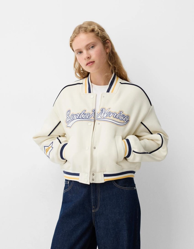 Varsity plush jacket - BSK Teen