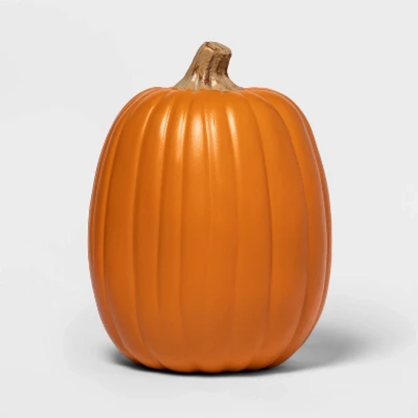 13" Carvable Faux Halloween Pumpkin Orange - Hyde & EEK! Boutique™