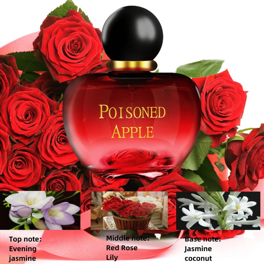 80ML Red Fruit And Rose Lady Perfume, Lasting Fragrance, Calm, Mysterious, Sexy, Classic Style, Exquisite, Elegant, Noble And Sensual Perfume