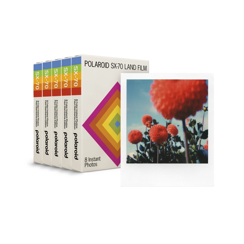 Color SX-70 Film – Paul Giambarba Edition Five Pack | Polaroid US