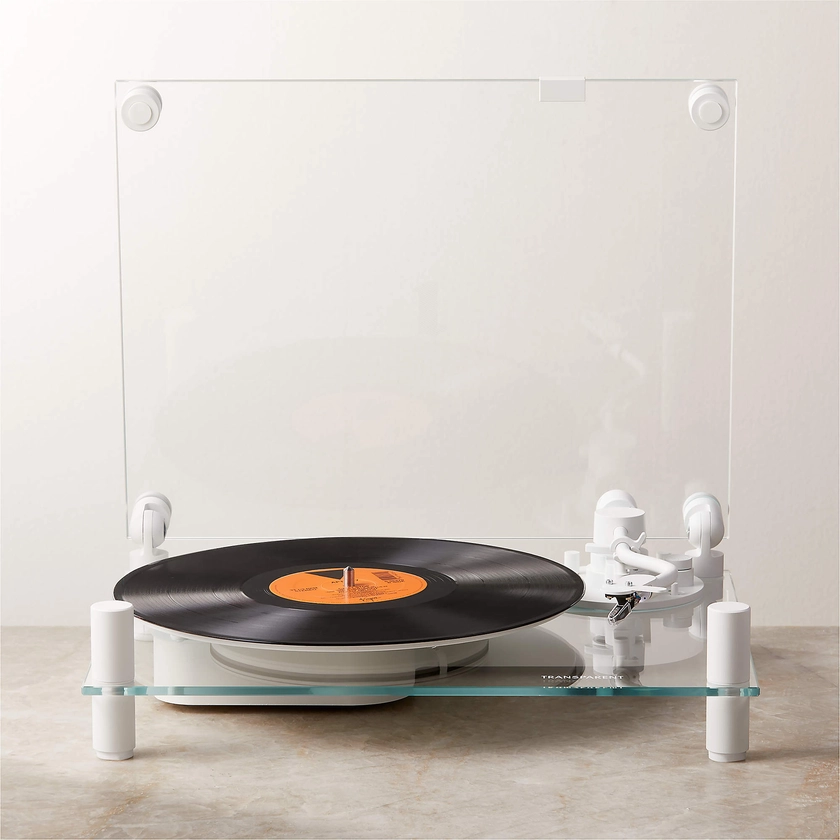 Transparent Sound White Turntable CB2