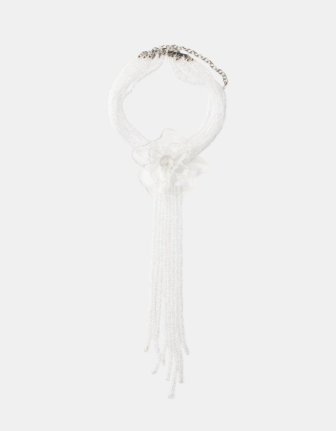 Collier fleur transparente - BSK Teen