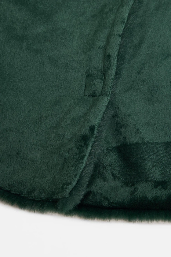 Buy Green Faux Fur Christmas Tree Skirt from the Next UK online shop