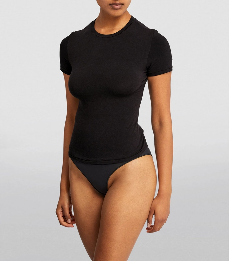 Womens Skims black Short-Sleeve T-Shirt | Harrods UK