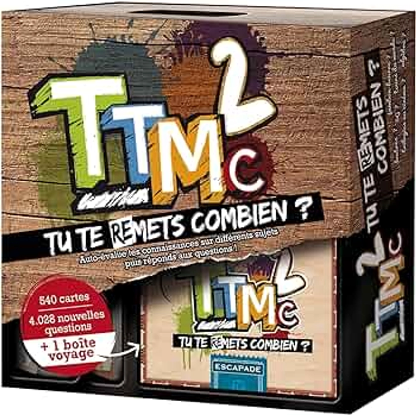 TTMC2 - Tu Te (RE) Mets Combien ? - Jeu de société - Ambiance - Quiz Culture générale - Jeu de Plateau