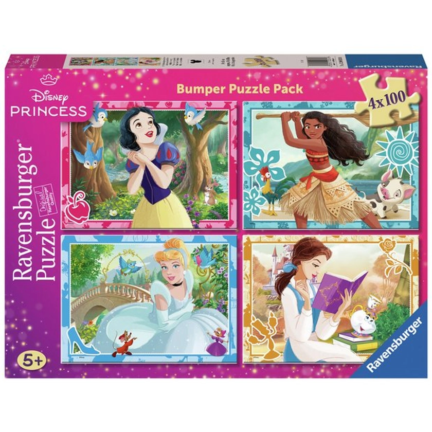 Buy Disney Princess 4X100 Pieces Puzzle | Jigsaws and puzzles | Argos