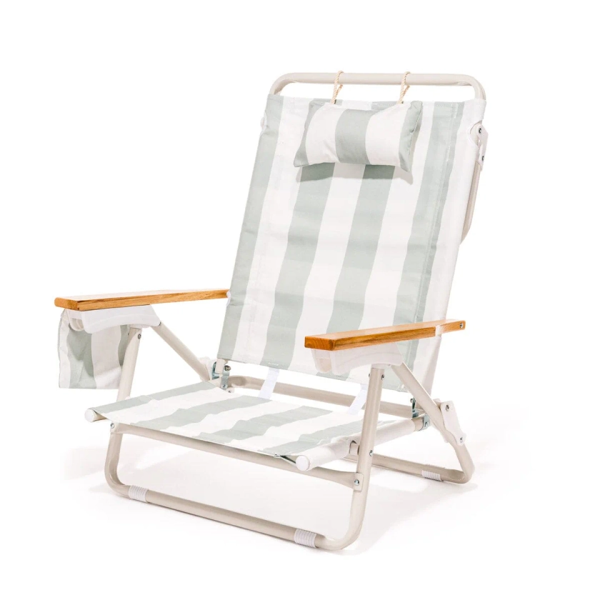 The Holiday Tommy Chair - Sage Capri Stripe