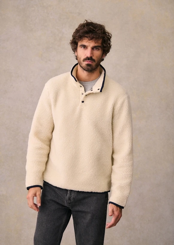 Tucker Fleece - Ecru - Recycled polyester - Octobre Éditions