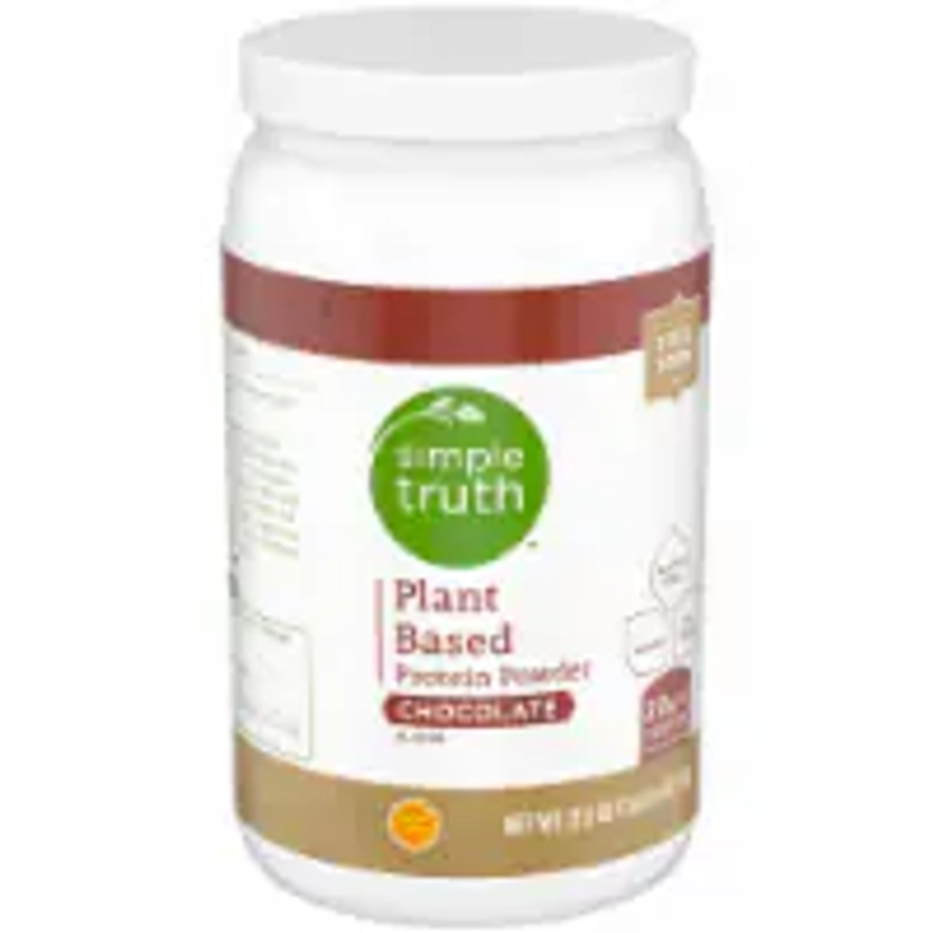 Simple Truth™ Chocolate Plant Based Protein Powder, 21.6 oz