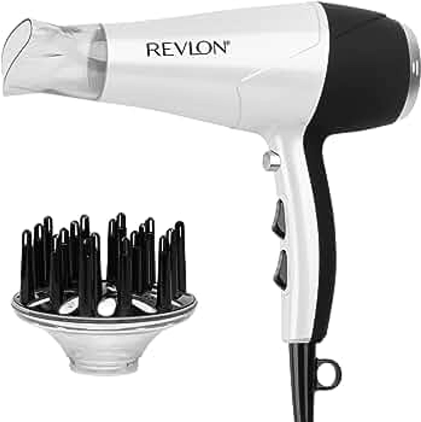 REVLON Infrared Hair Dryer | 1875 Watts of Lift, Body, and Volume (White)