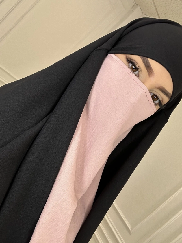Niqab SIMPLE jazz rose