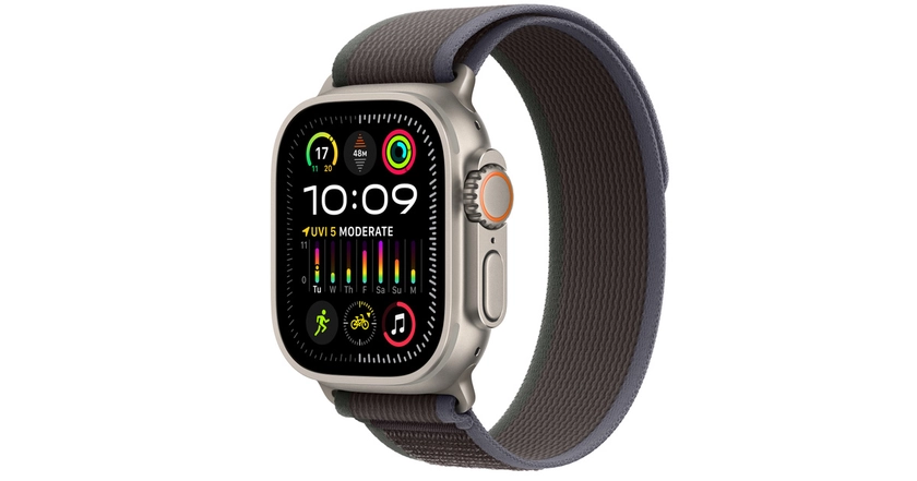 Buy Apple Watch Ultra 2 GPS + Cellular, 49-mm Titanium Case with Blue/Black Trail Loop — M/L