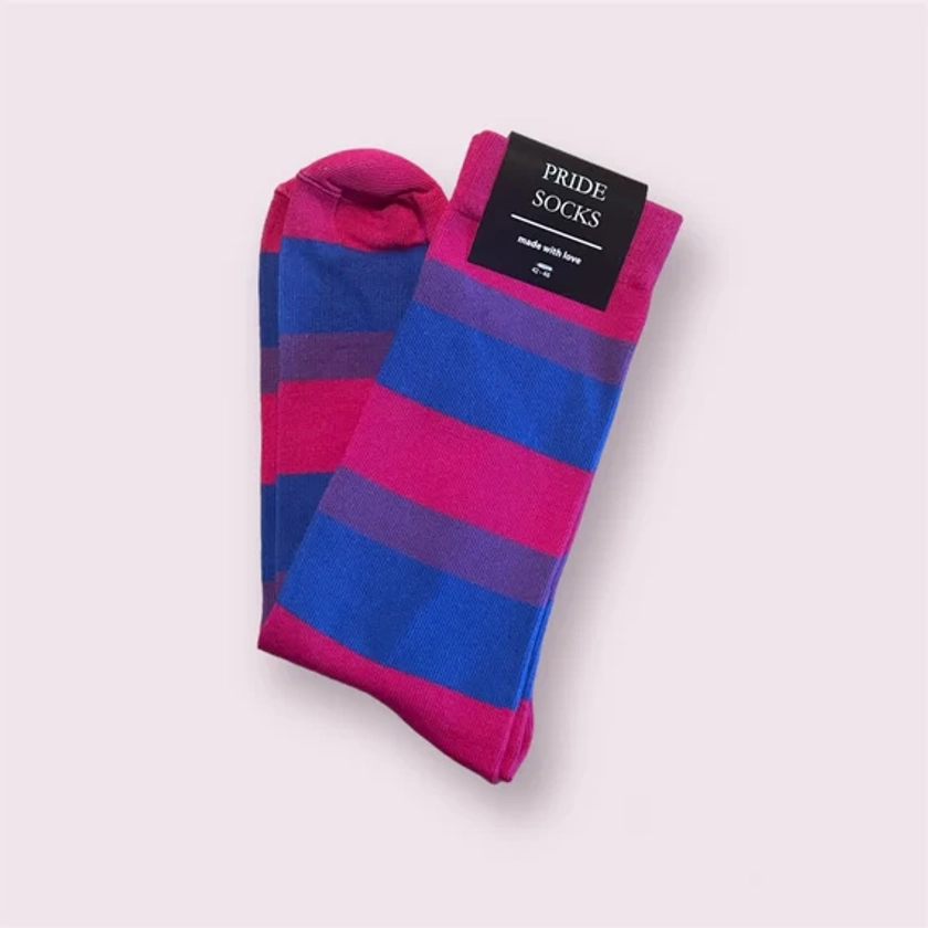 Bisexual pride socks, LGBT socks, lgbt flag, bisexual, lgbt gifts, bisexual socks, pride flag, bisexual flag, rainbow socks, bisexual pride