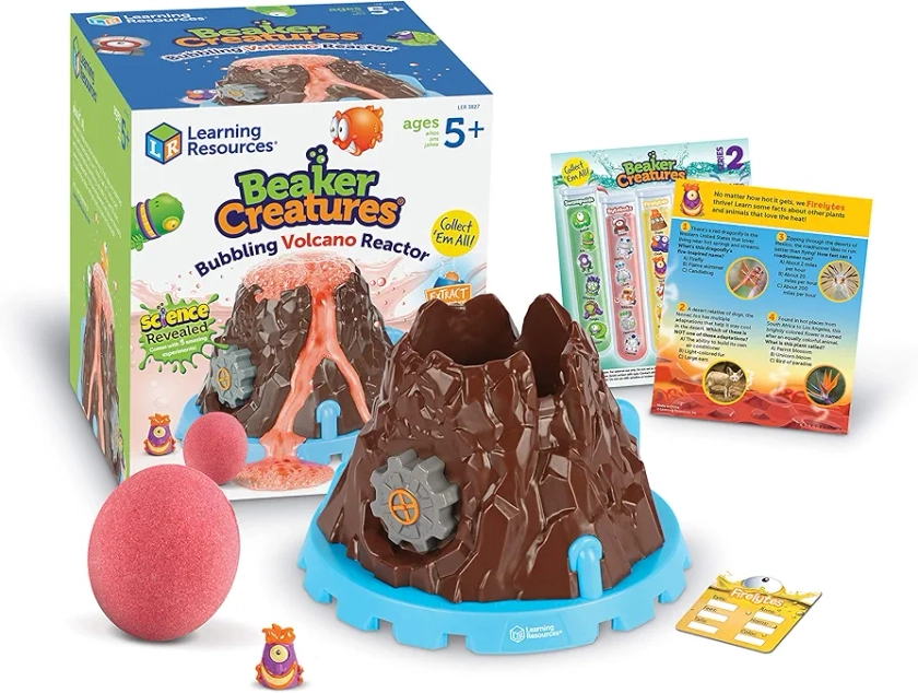 Learning Resources Beaker Creatures Bubbling Volcano Reactor - Ages 5+ Science Kits for Kids, STEM Toys for Kids, Fun Science Experiments for Kids