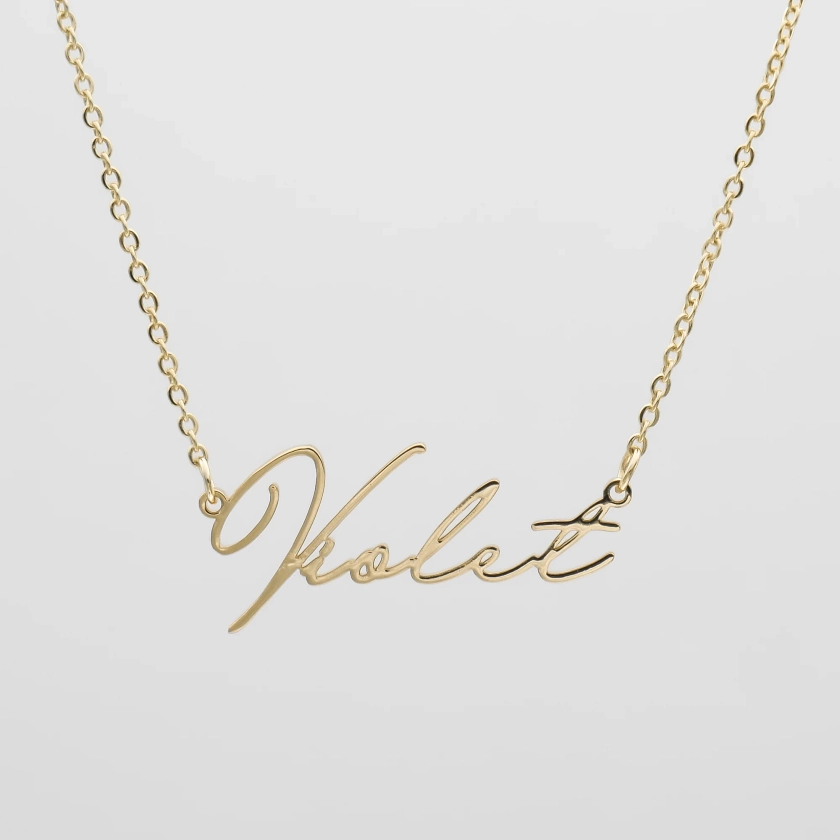 Valencia Custom Name Necklace | Gold or Silver | PRYA