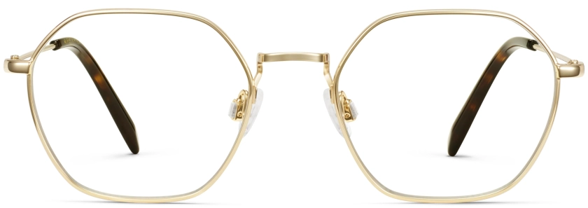 Keiko Eyeglasses in Polished Gold