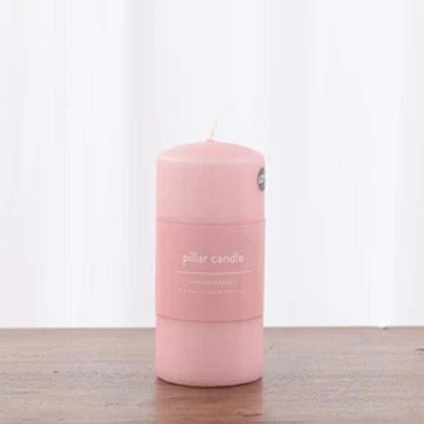 Rose Pillar Candle