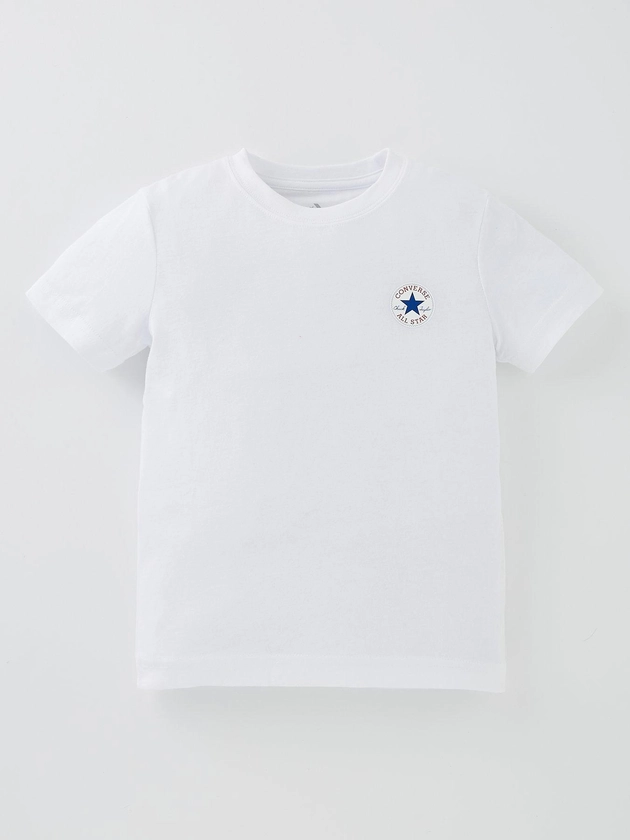 Kids Boys Chuck Patch Smal Logo T-Shirt - Dark Grey