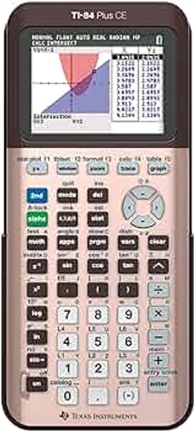 Texas Instruments TI-84 Plus CE Color Graphing Calculator, Rose Gold (Metallic)