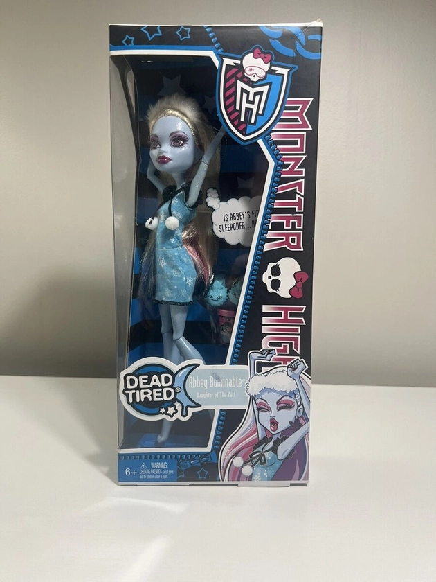 Monster High Dead Tired * Abbey Bominable Doll * Mattel