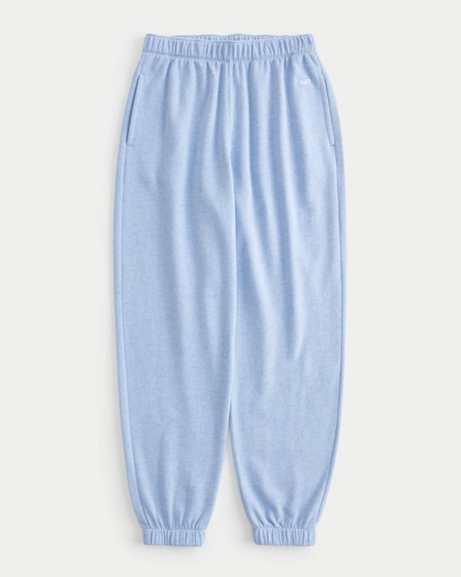 Women's Fleece Icon Dad Joggers | Women's Bottoms | HollisterCo.com