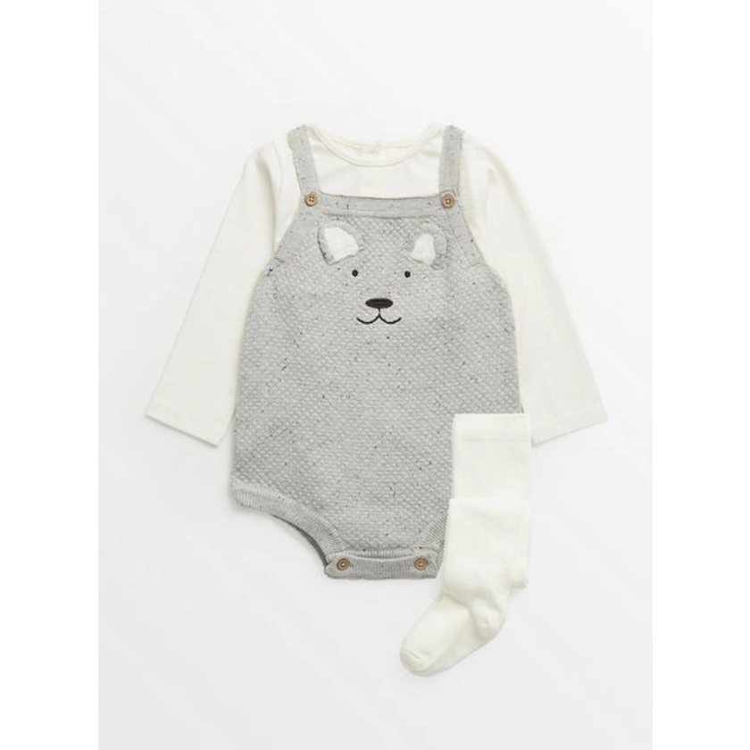 Buy Grey Bear Knitted Romper Set 12-18 months | All-in-ones and rompers | Tu