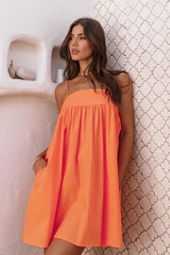Serina Mini Dress - Orange
