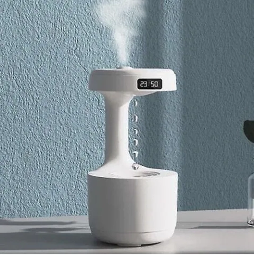 Scandinavian Collection Humidifier with Anti-Gravity Effect and Clock