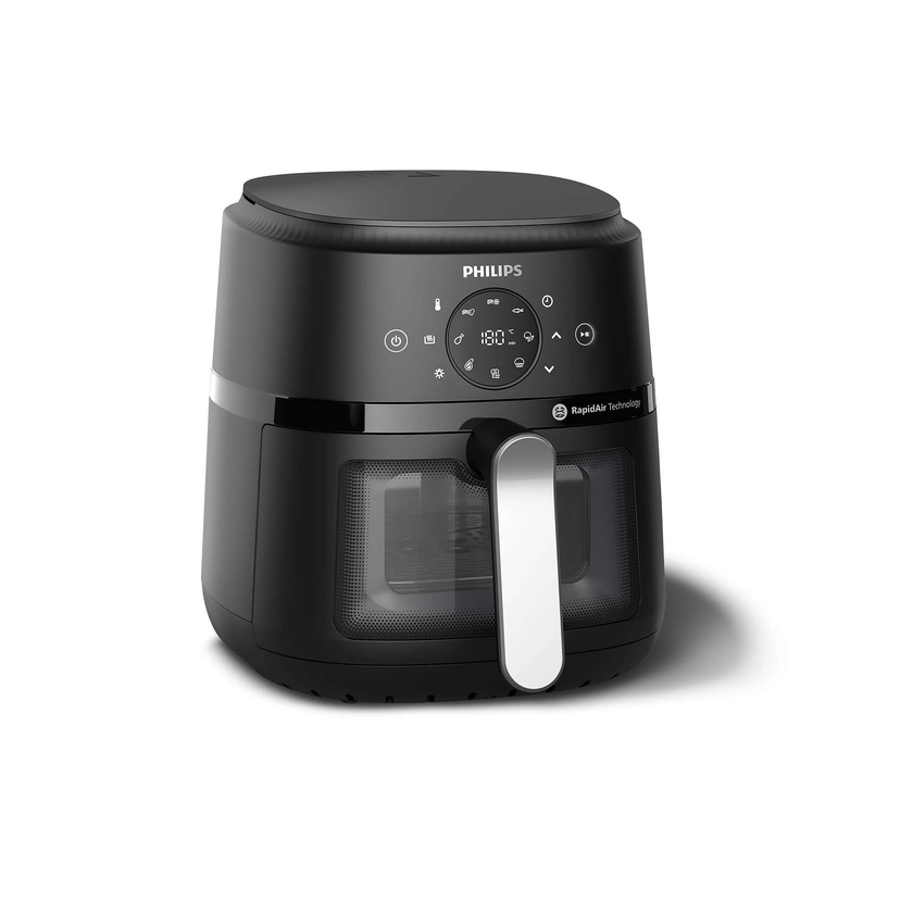 Philips Airfryer Serie 2000, 4,2 l, RapidAir, Digital, schwarz (NA221/00)