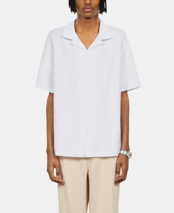 WHITE LINEN SHIRT