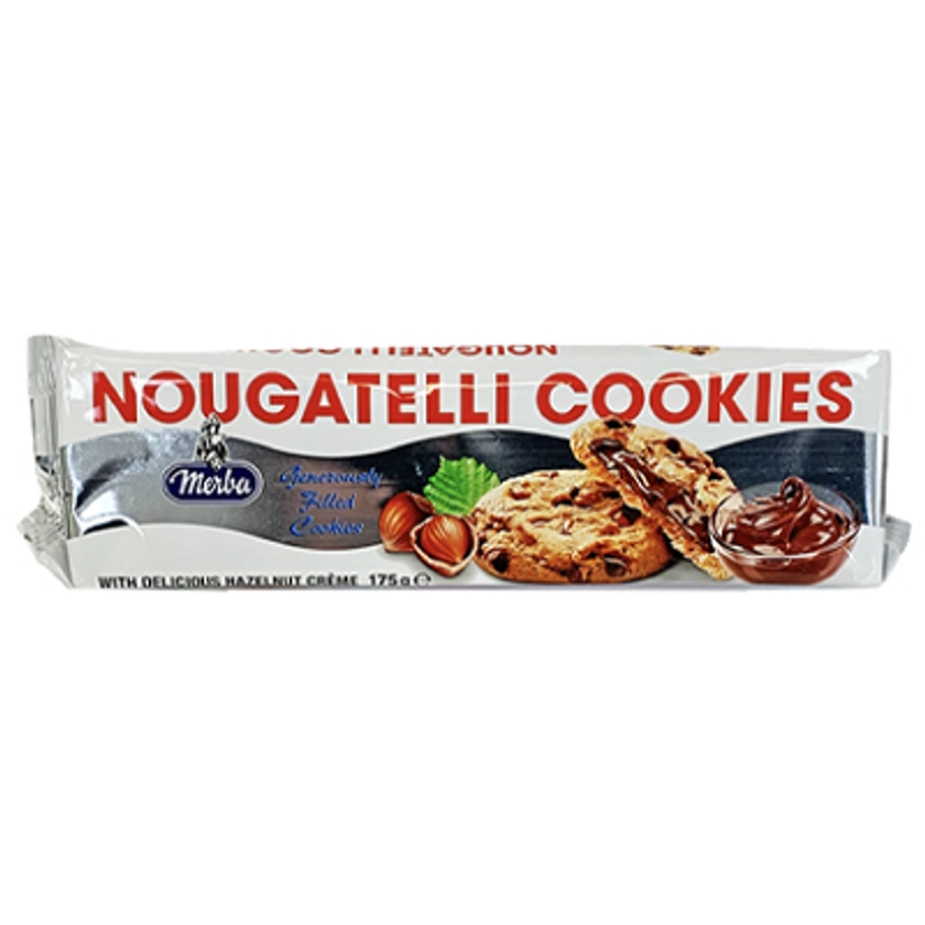 Experience Same-day grocery delivery from your favorite stores - Buy Merba Nougatelli Cookies 175g for £2.28 from Blackheath Food Centre | Trolleymate