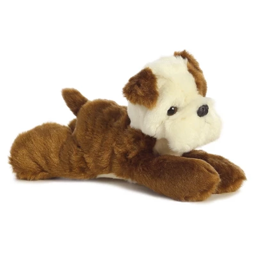 Aurora Mini Flopsie 8" Semper FI Bulldog Brown Stuffed Animal