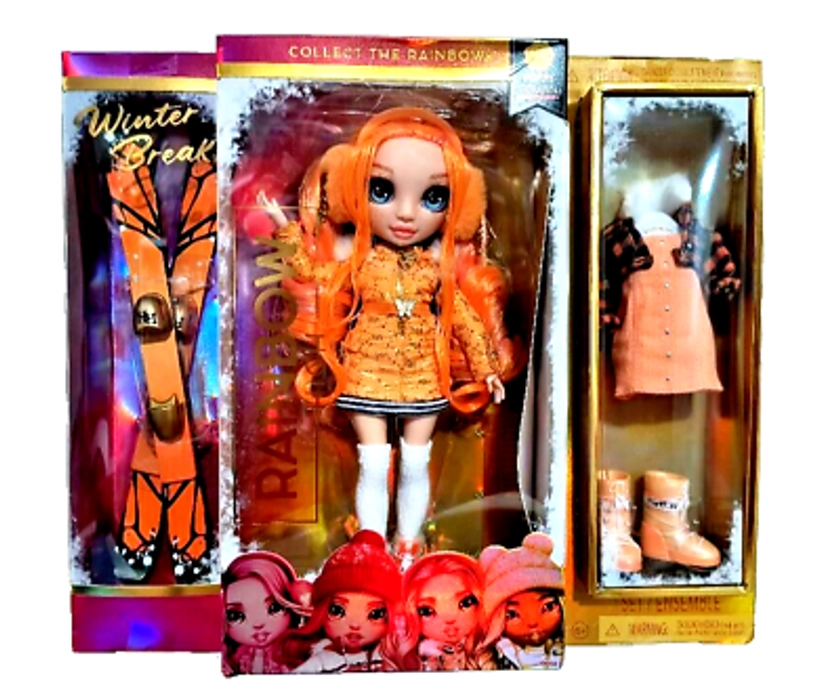 Rainbow High Poppy Rowan Doll-Winter Break-Orange