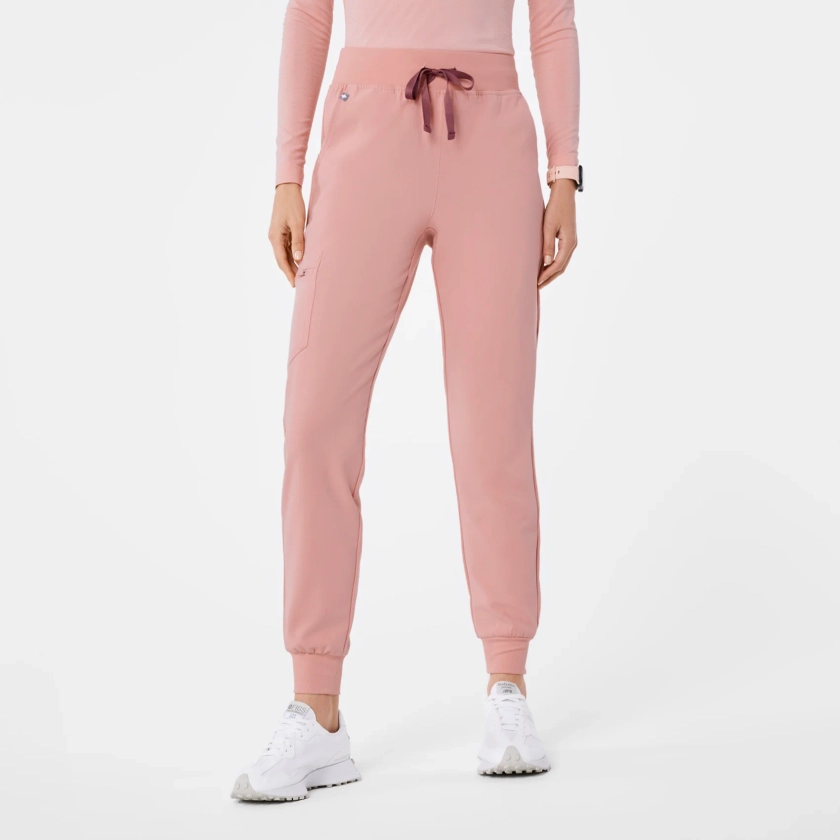 Women’s High Waisted Zamora Jogger Scrub Pants™ - Pink Sand · FIGS