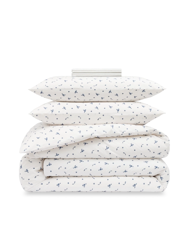 Parure Percale de coton haut de gamme 120 fils/cm2