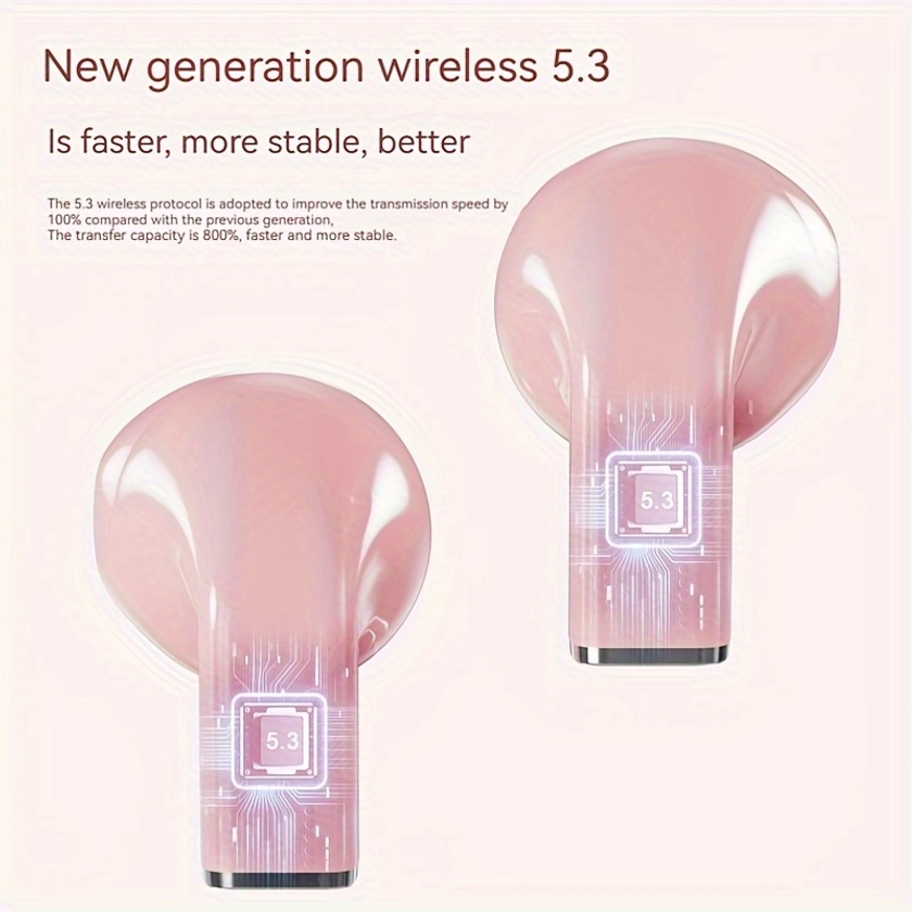 Wireless TWS 5.3 Audio Earphones, Foldable And Switchable In Two Forms, Love Couple Earphones, High-definition Call Without Delay, High Capacity Batte