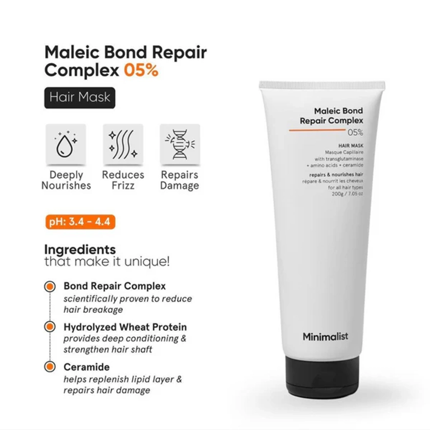 Minimalist Maleic Bond Repair Complex 5% Hair Mask