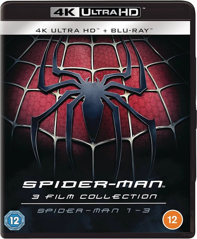 Spider-Man 1-3 4K Ultra-HD (6 Discs- Ultra-HD & BD) [Blu-ray] [2021]