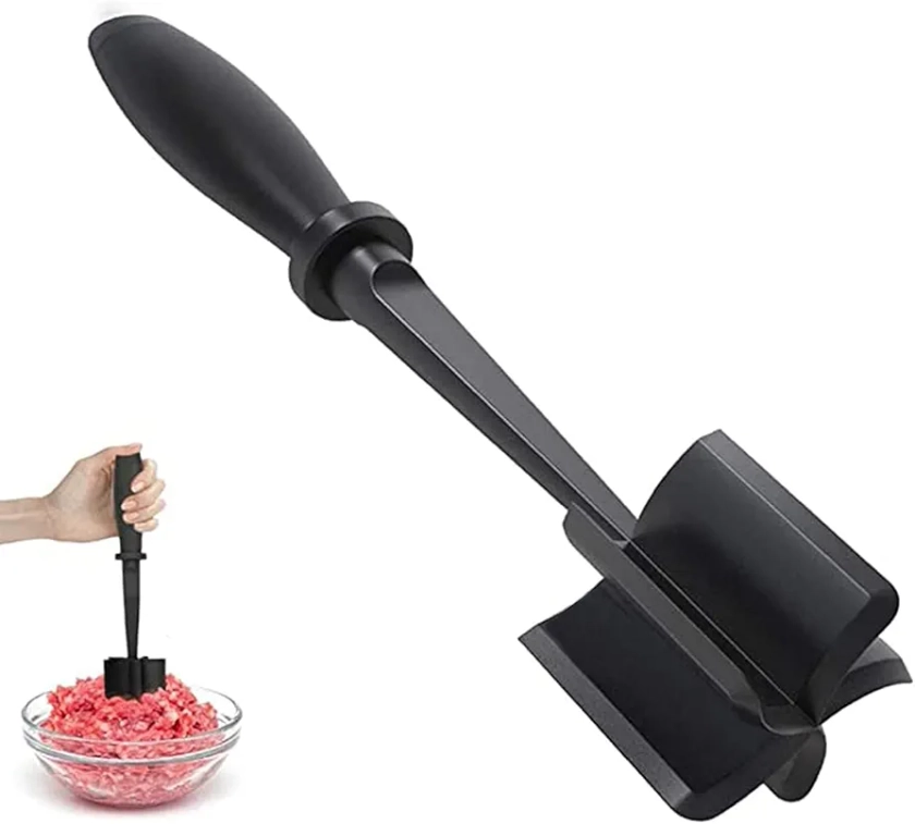 LATRAT Minced meat, meat chop, heat-resistant meat chopper, pestle and chopper for hamburger meat, ground beef, meat and food masher : Amazon.nl: Home & Kitchen