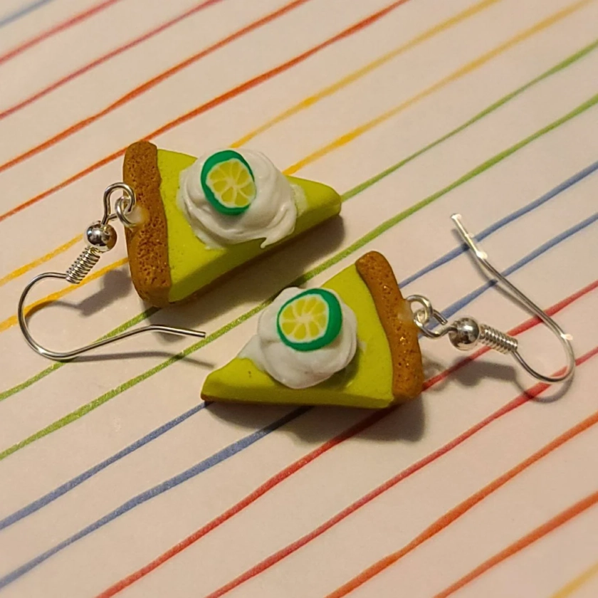 Key Lime Pie Earrings - Etsy