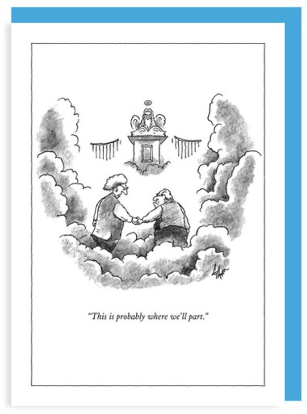Where We'll Part - New Yorker Cartoon Card - NYC437