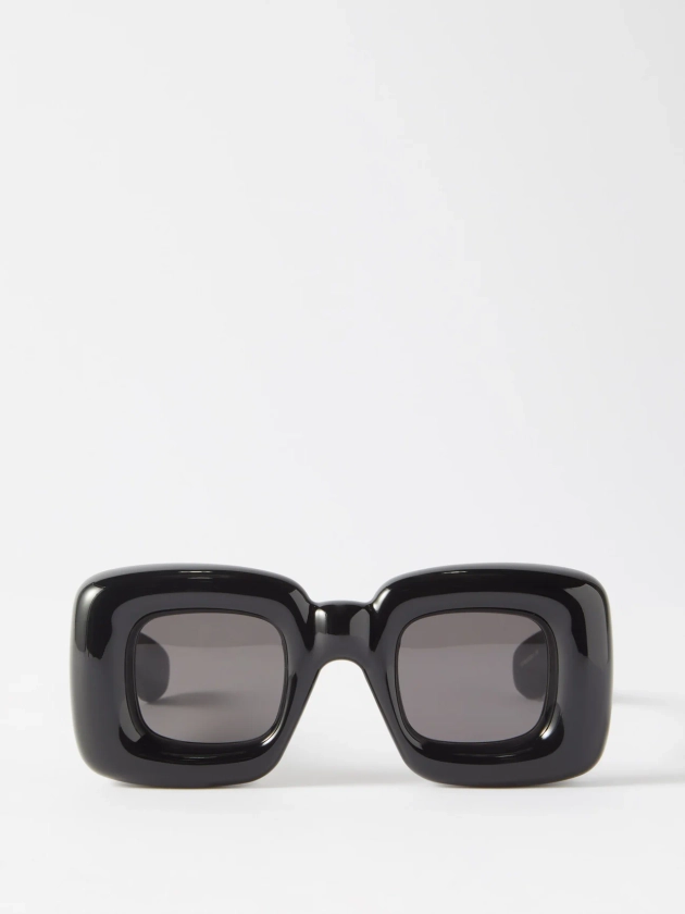 LOEWE EYEWEAR Inflated square acetate sunglasses