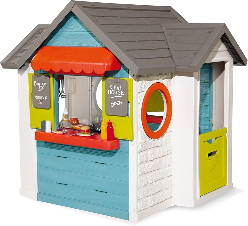 Smoby - Maison Chef House - Cabane de Jardin Enfant Dès 2 Ans- Cuisine et Marchande - Coloré - 810403 : Amazon.fr: Jeux et Jouets
