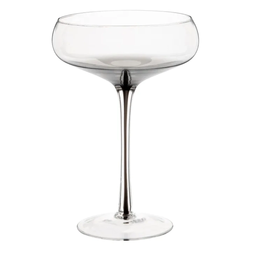 Coupe en verre bicolore