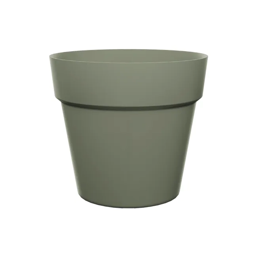 Pot polypropylène NATERIAL Diam.24.5 x H.21.5 cm vert olive | Leroy Merlin
