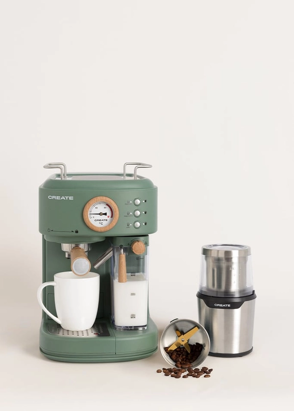 PACK THERA RETRO PRO Machine à expresso automatique + MILL PRO Moulin à café et à épices