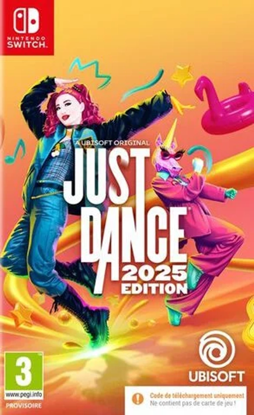 Just Dance 2025 (code De Téléchargement) sur SWITCH, tous les jeux vidéo SWITCH sont chez Micromania