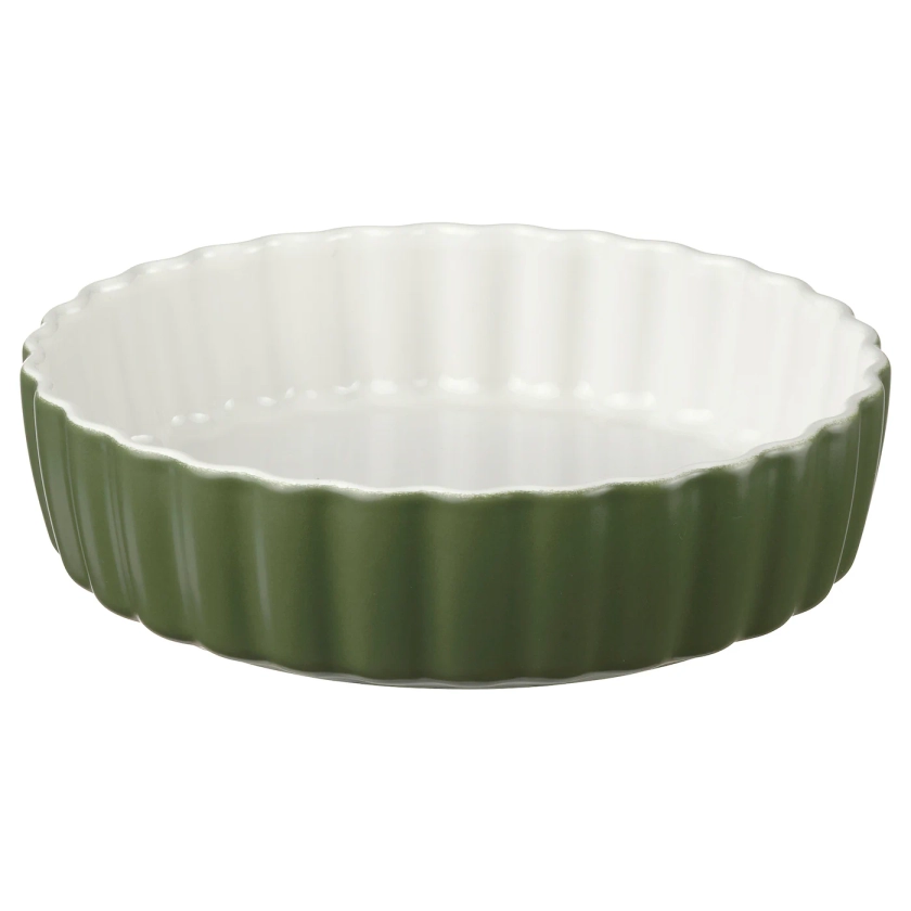 NÄBBFISK moule à tarte, blanc/vert foncé, 24 cm - IKEA