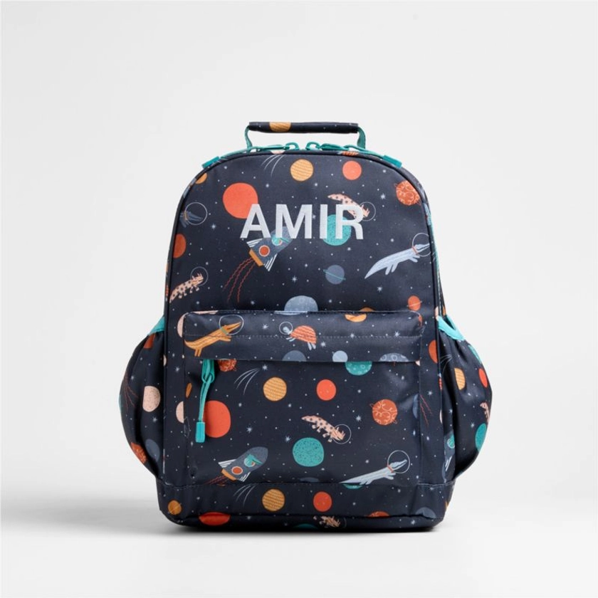 Outer Space Party Medium Kids Backpack with Side Pockets | Crate & Kids