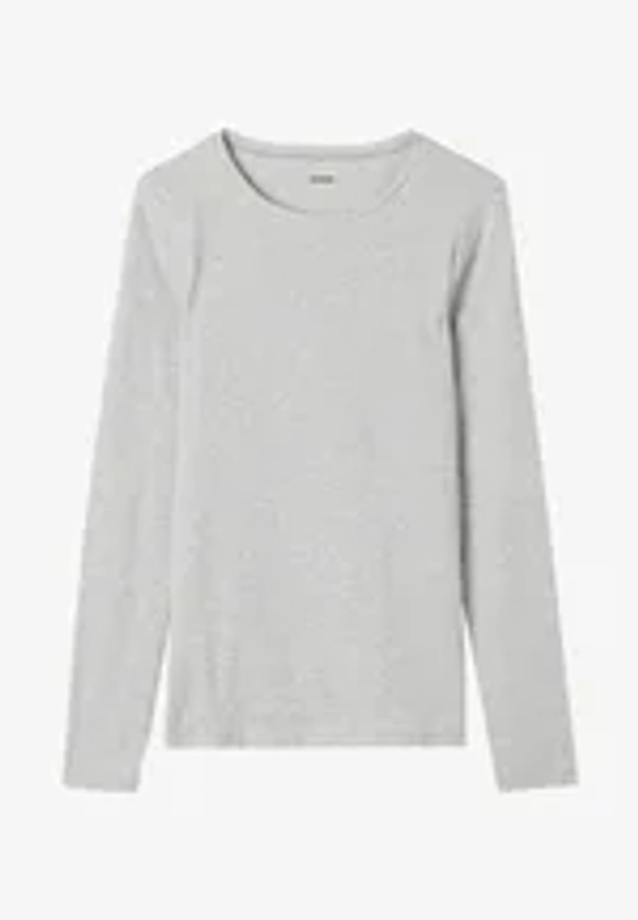 Tezenis STRETCH ROUND-NECK - T-shirt à manches longues - grigio melange chiar/gris clair - ZALANDO.FR